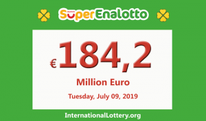 SuperEnalotto 头奖持续上涨，目前已达到 1.842 亿欧元。